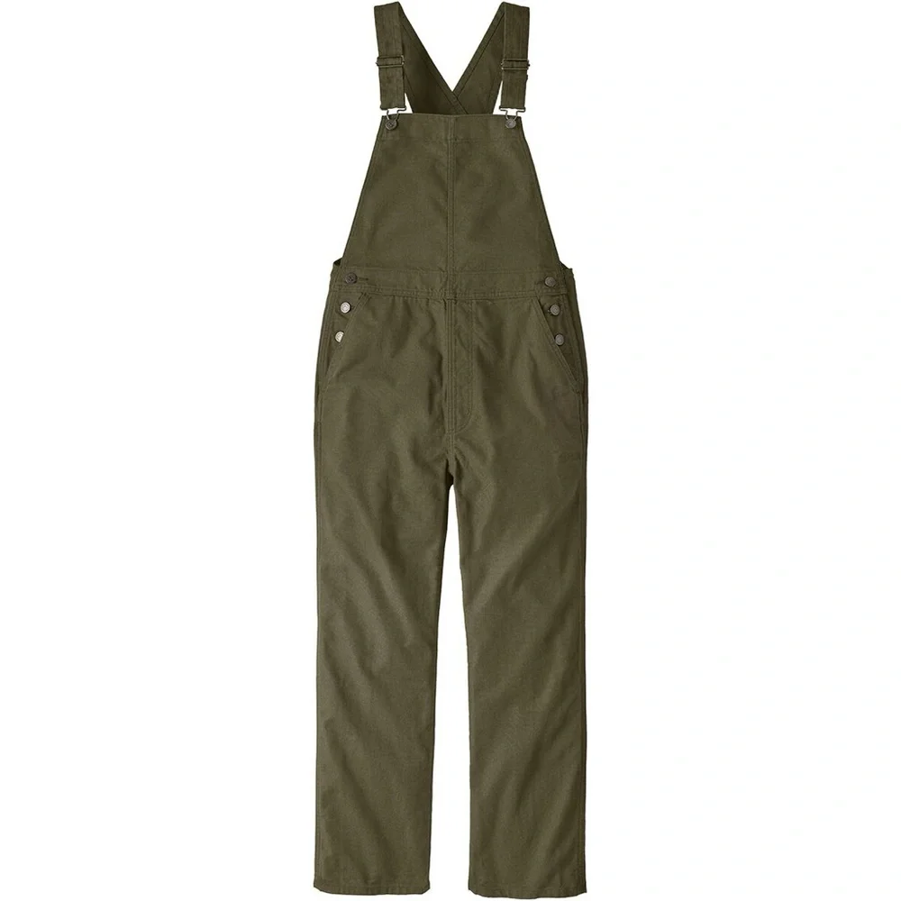 Patagonia Women's Point Reyes Canvas Overalls Basin Green Size Small - Picture 3 of 15